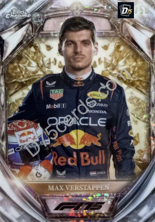 1 Max Verstappen Gold Mini-Diamond Refractor /50