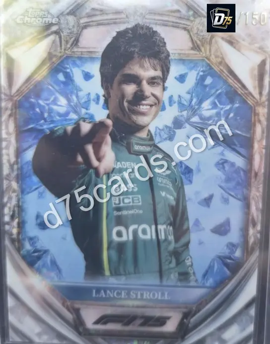 10 Lance Stroll Blue Mini-Diamond Refractor /150