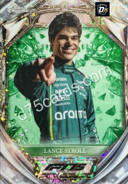 10 Lance Stroll Green Mini-Diamond Refractor /99