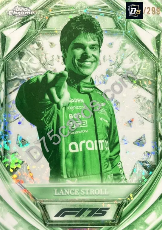 10 Lance Stroll Night Vision Mini-Diamond Refractor /299
