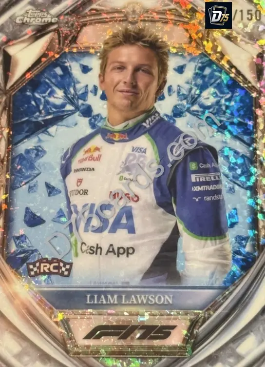11 Liam Lawson Blue Mini-Diamond Refractor /150