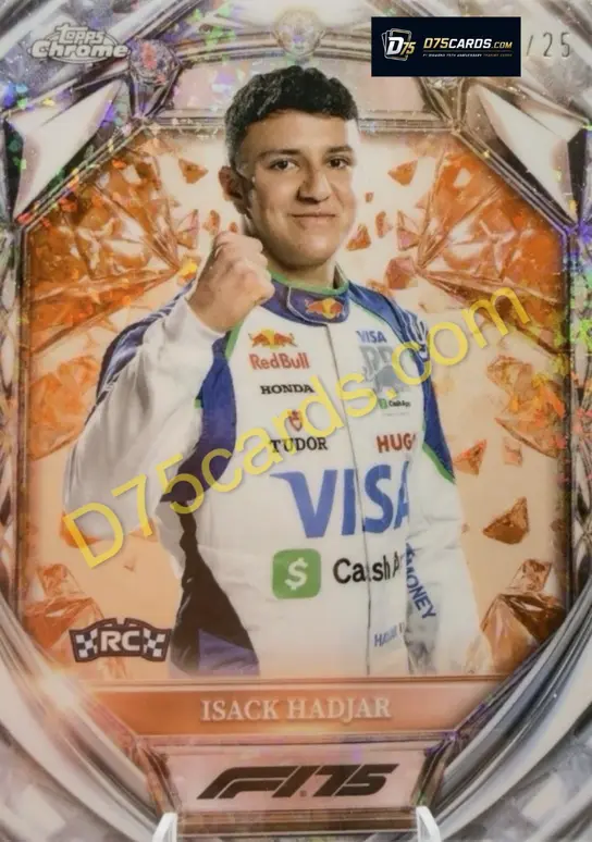12 Isack Hadjar Orange Mini-Diamond Refractor /25