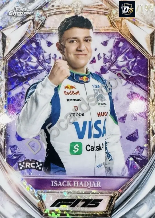 12 Isack Hadjar Purple Mini-Diamond Refractor /199