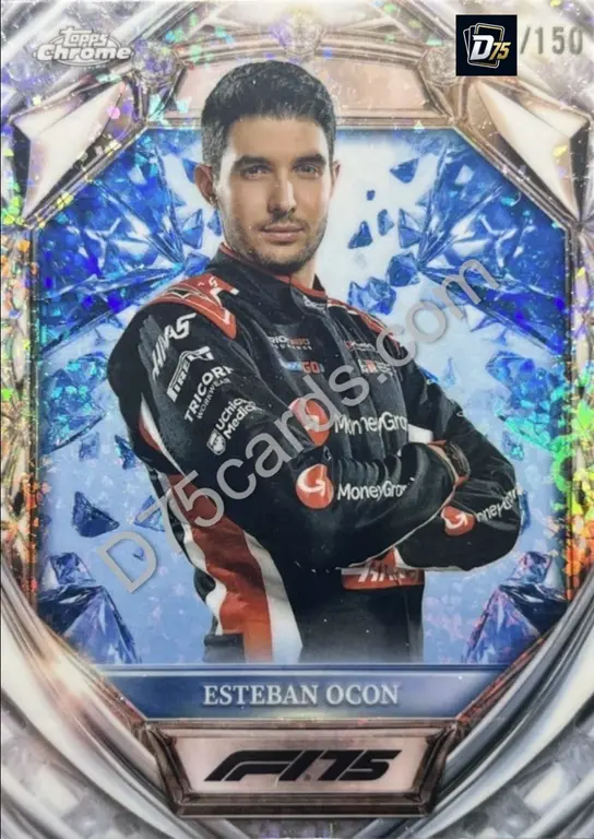 13 Esteban Ocon Blue Mini-Diamond Refractor /150