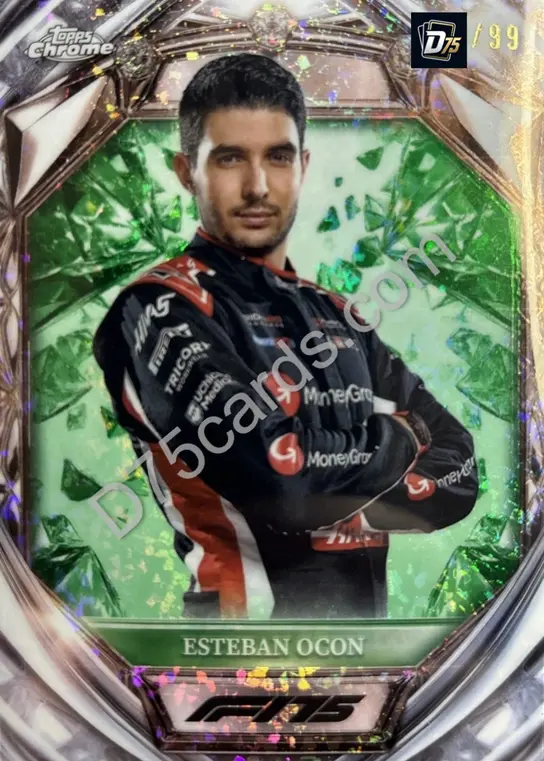 13 Esteban Ocon Green Mini-Diamond Refractor /99