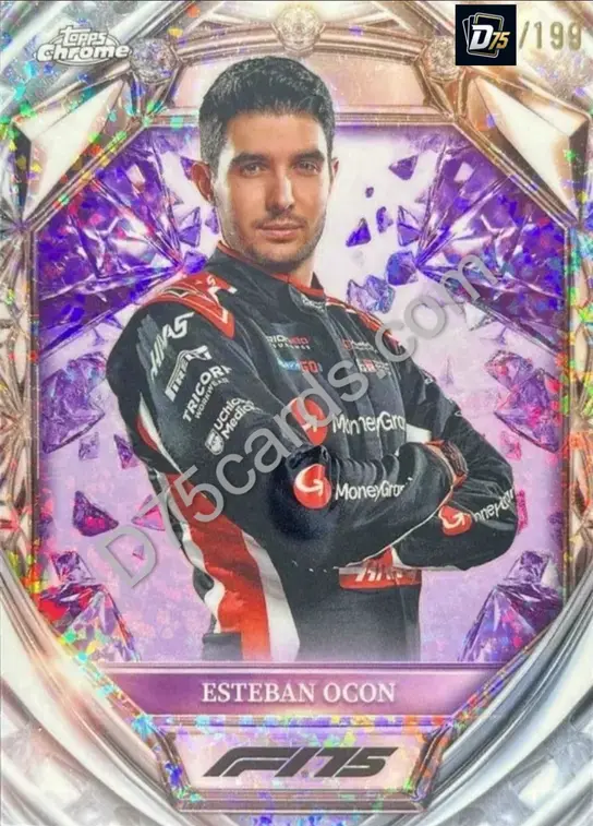 13 Esteban Ocon Purple Mini-Diamond Refractor /199