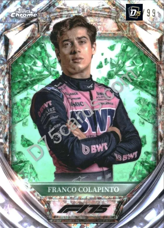 15 Franco Colapinto Green Mini-Diamond Refractor /99