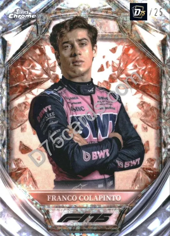 15 Franco Colapinto Orange Mini-Diamond Refractor /25