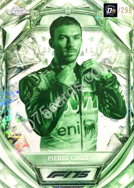 16 Pierre Gasly Night Vision Mini-Diamond Refractor /299