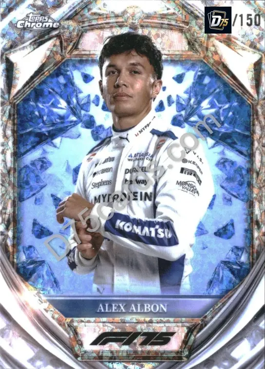 17 Alex Albon Blue Mini-Diamond Refractor /150