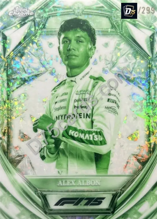 17 Alex Albon Night Vision Mini-Diamond Refractor /299