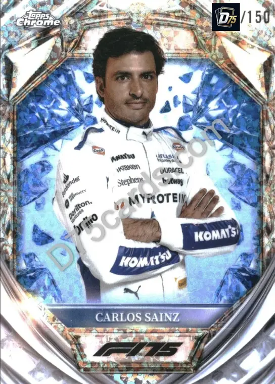 18 Carlos Sainz Blue Mini-Diamond Refractor /150