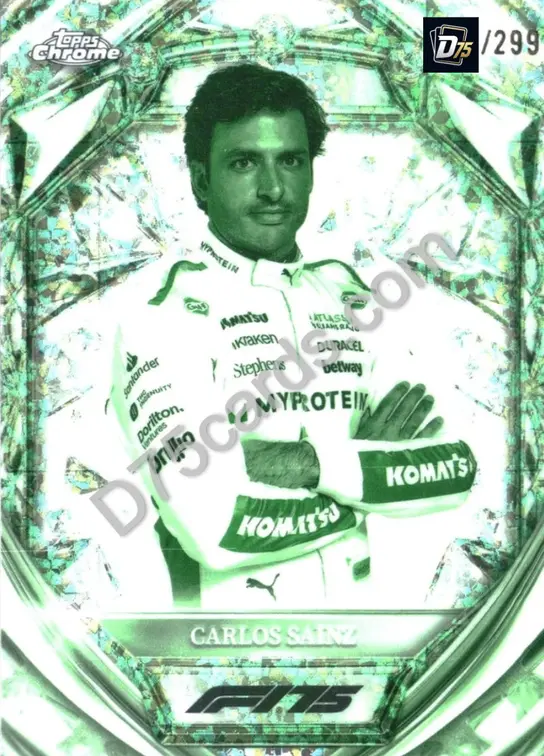 18 Carlos Sainz Night Vision Mini-Diamond Refractor /299