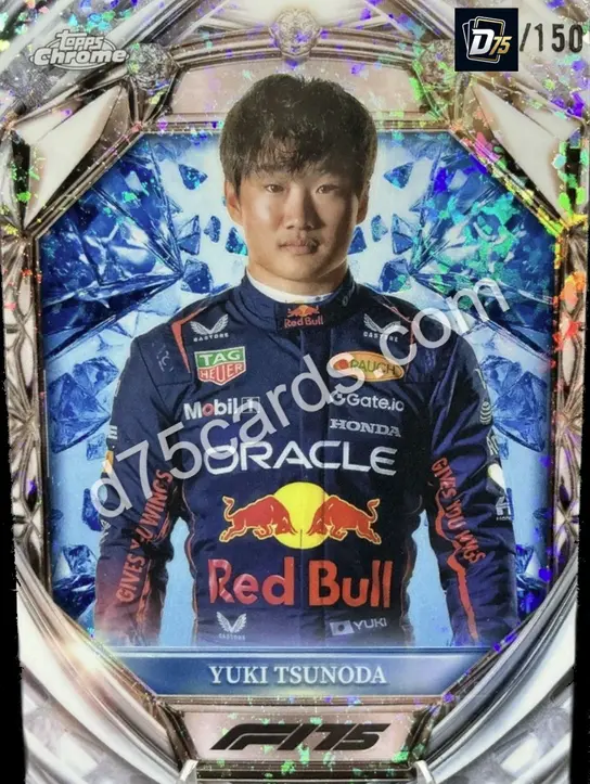 2 Yuki Tsunoda Blue Mini-Diamond Refractor /150