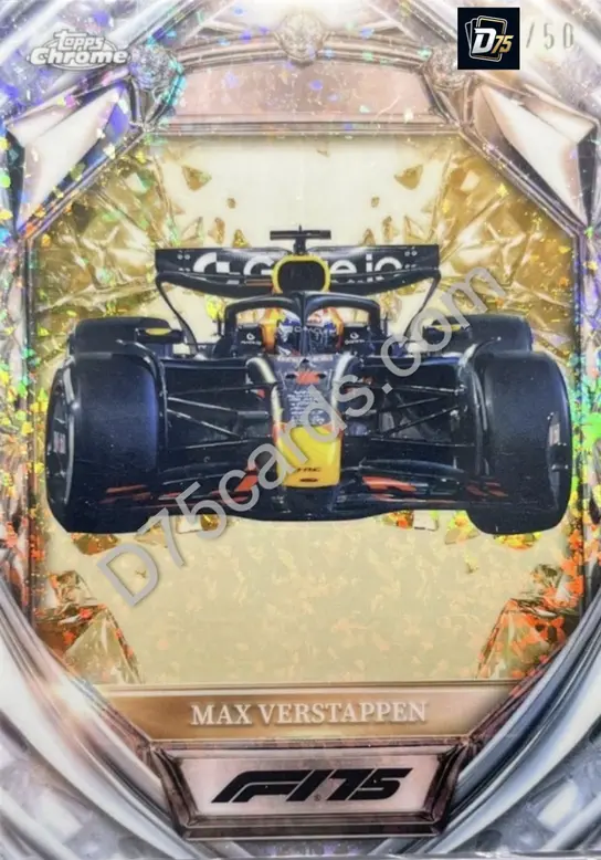 21 Max Verstappen Gold Mini-Diamond Refractor /50