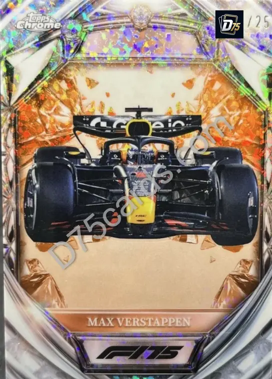 21 Max Verstappen Orange Mini-Diamond Refractor /25
