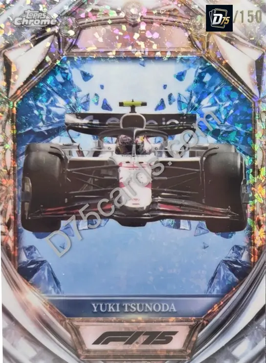 22 Yuki Tsunoda Blue Mini-Diamond Refractor /150