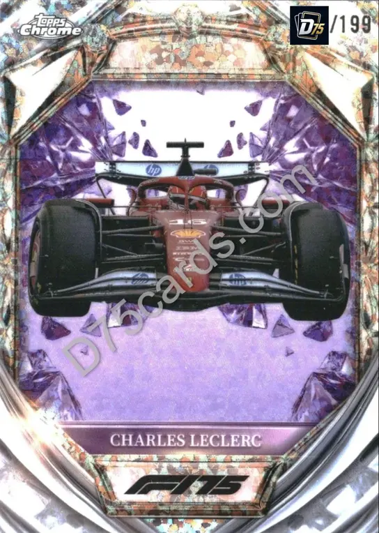 23 Charles Leclerc Purple Mini-Diamond Refractor /199