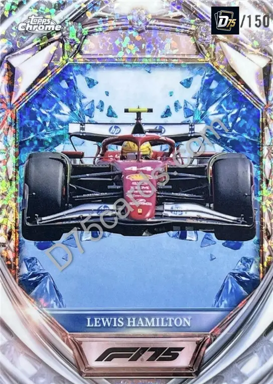 24 Lewis Hamilton Blue Mini-Diamond Refractor /150