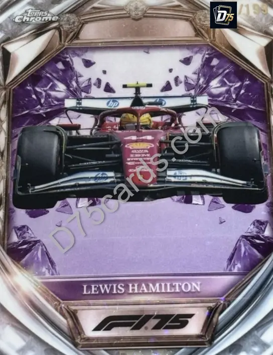 24 Lewis Hamilton Purple Mini-Diamond Refractor /199