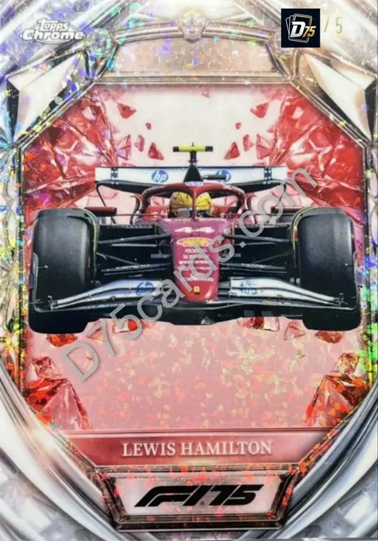 24 Lewis Hamilton Red Mini-Diamond Refractor /5
