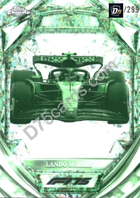 25 Lando Norris Night Vision Mini-Diamond Refractor /299
