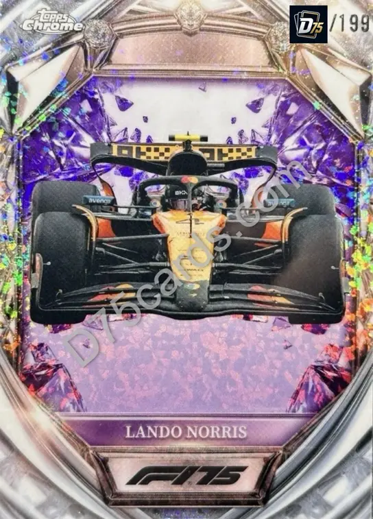 25 Lando Norris Purple Mini-Diamond Refractor /199