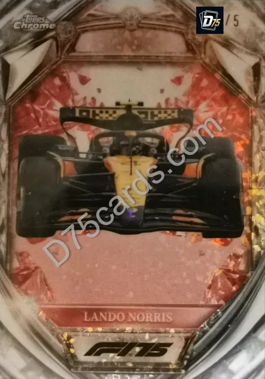 25 Lando Norris Red Mini-Diamond Refractor /5