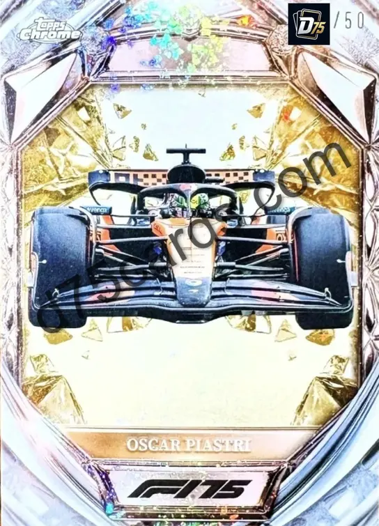 26 Oscar Piastri Gold Mini-Diamond Refractor /50