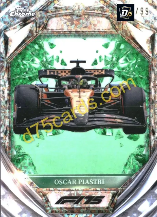 26 Oscar Piastri Green Mini-Diamond Refractor /99