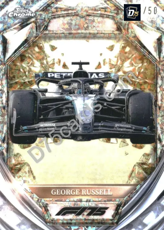 27 George Russell Gold Mini-Diamond Refractor /50