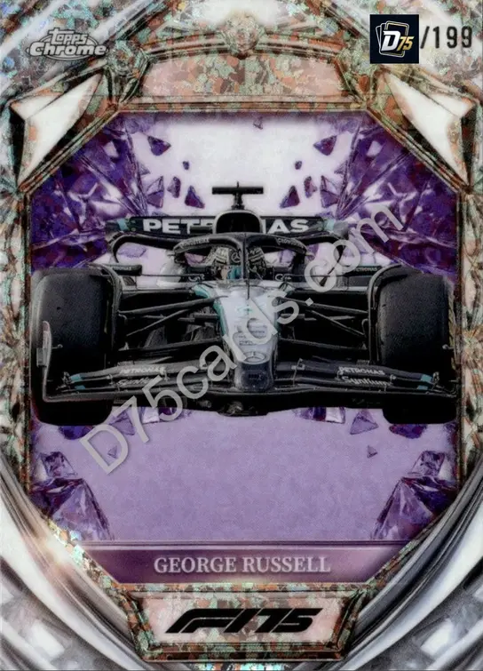 27 George Russell Purple Mini-Diamond Refractor /199