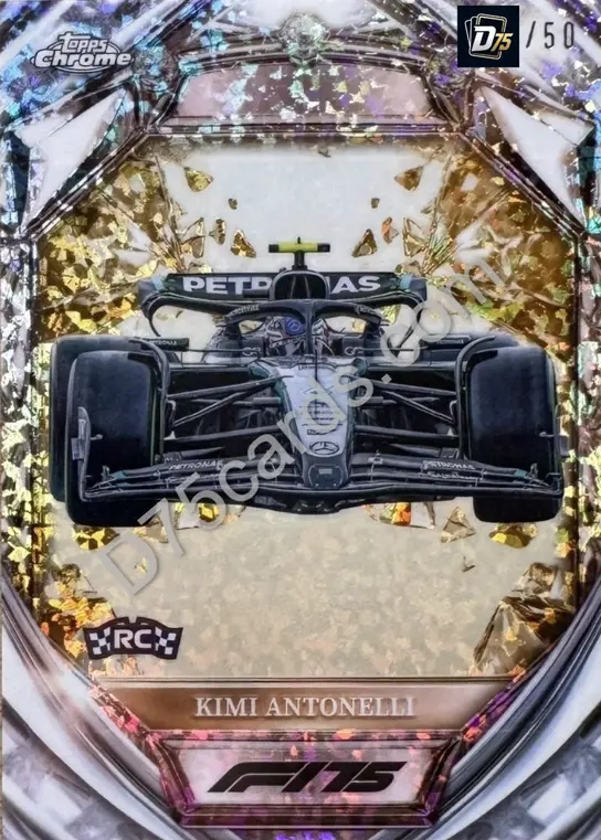 28 Kimi Antonelli Gold Mini-Diamond Refractor /50