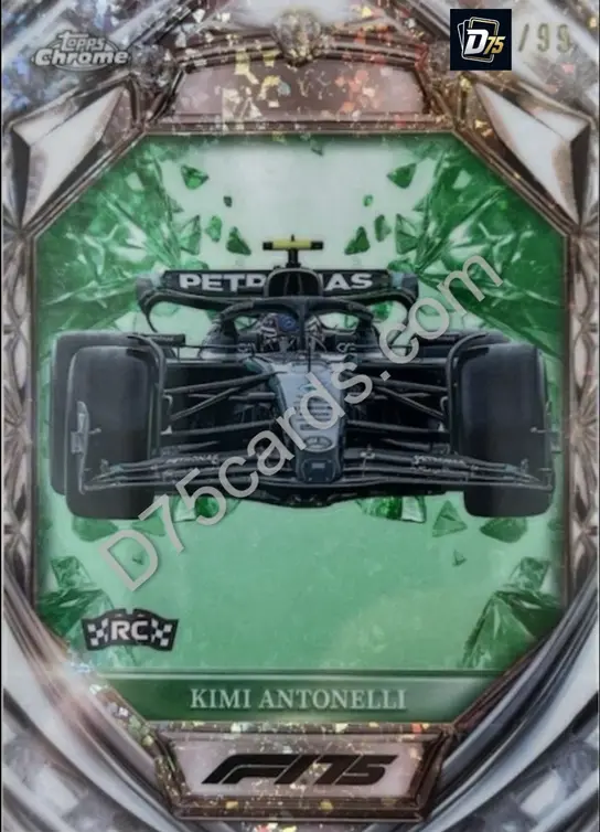 28 Kimi Antonelli Green Mini-Diamond Refractor /99