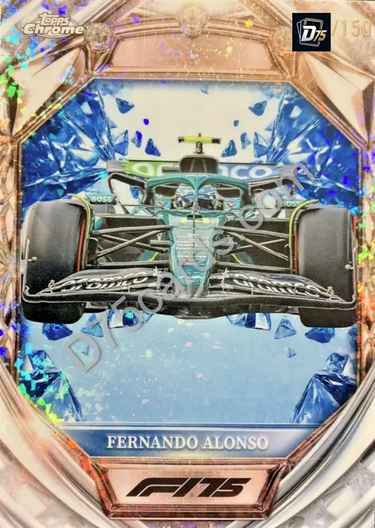 29 Fernando Alonso Blue Mini-Diamond Refractor /150