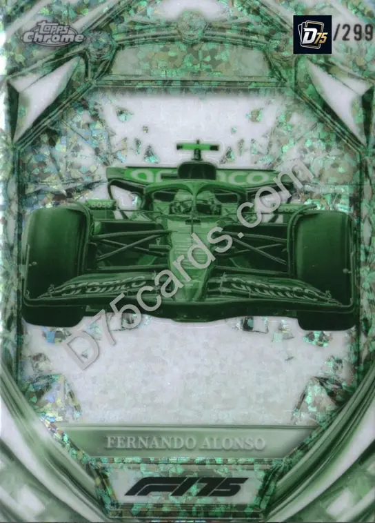 29 Fernando Alonso Night Vision Mini-Diamond Refractor /299