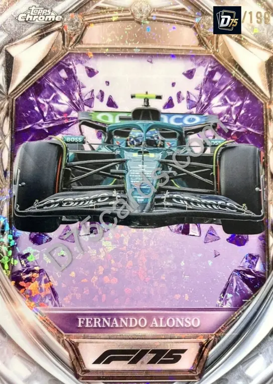 29 Fernando Alonso Purple Mini-Diamond Refractor /199