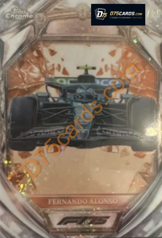 29 Fernando Alonso Orange Mini-Diamond Refractor /25