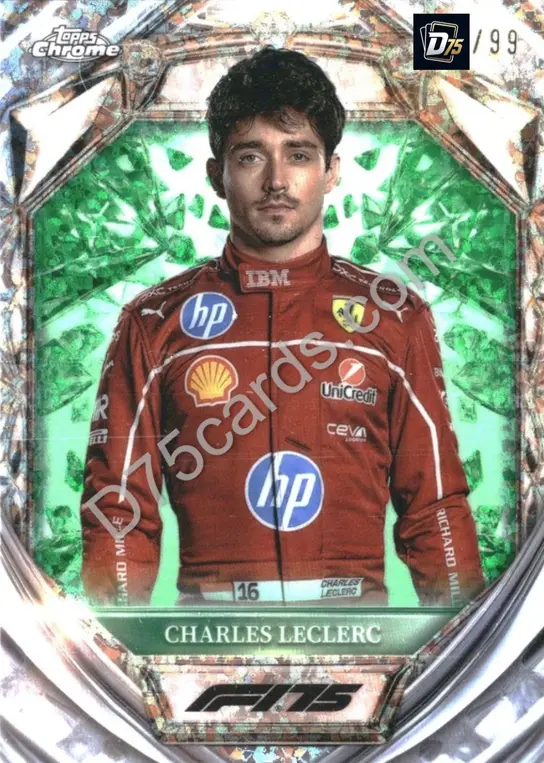 3 Charles Leclerc Green Mini-Diamond Refractor /99