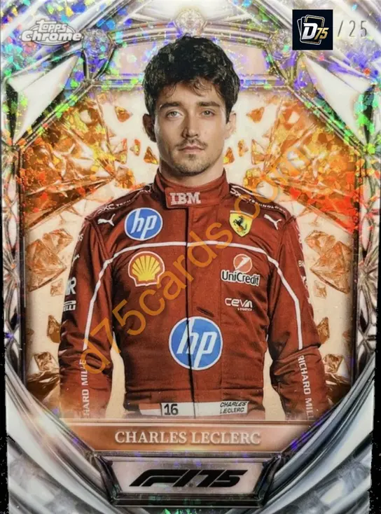 3 Charles Leclerc Orange Mini-Diamond Refractor /25