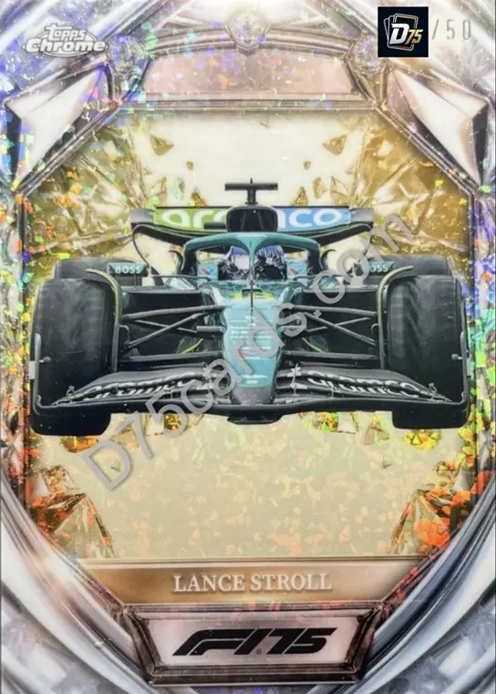 30 Lance Stroll Gold Mini-Diamond Refractor /50