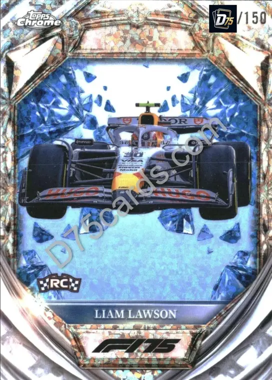 31 Liam Lawson Blue Mini-Diamond Refractor /150