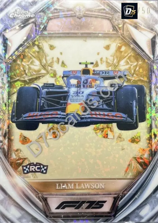 31 Liam Lawson Gold Mini-Diamond Refractor /50