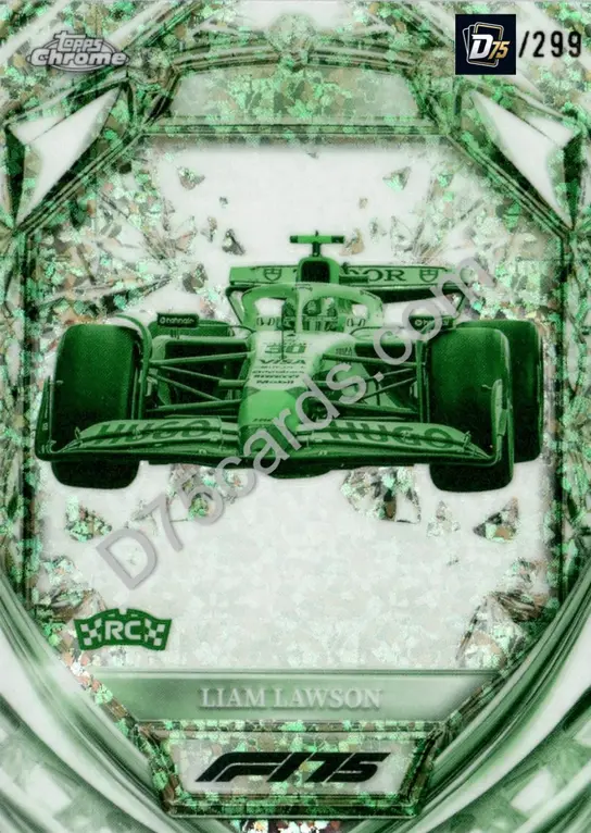 31 Liam Lawson Night Vision Mini-Diamond Refractor /299