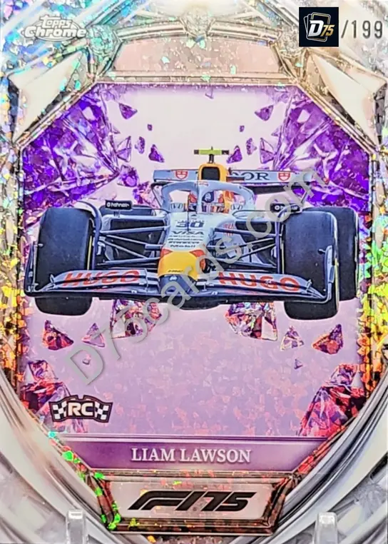 31 Liam Lawson Purple Mini-Diamond Refractor /199