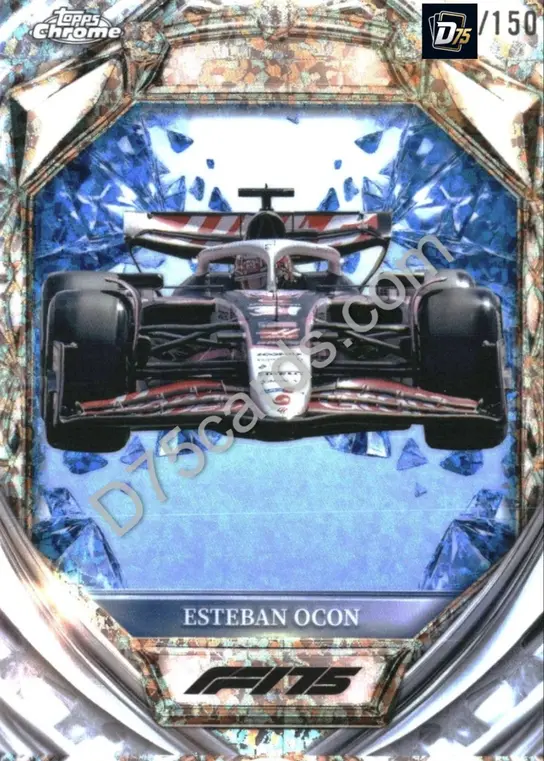 33 Esteban Ocon Blue Mini-Diamond Refractor /150