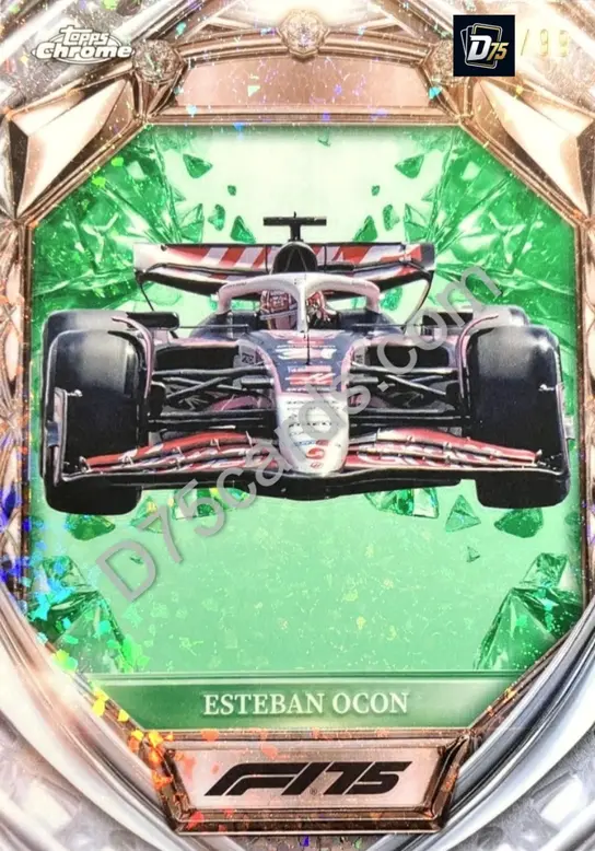 33 Esteban Ocon Green Mini-Diamond Refractor /99