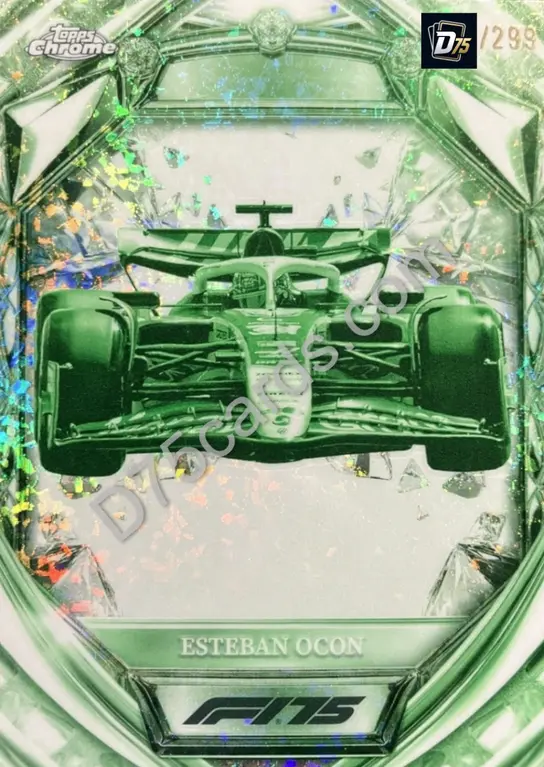 33 Esteban Ocon Night Vision Mini-Diamond Refractor /299