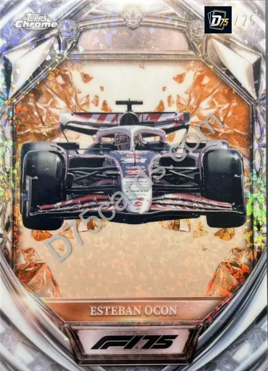 33 Esteban Ocon Orange Mini-Diamond Refractor /25