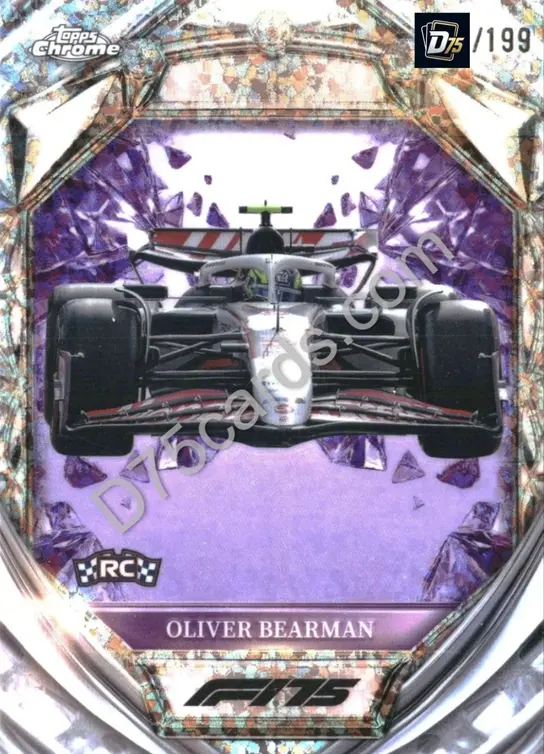 34 Oliver Bearman Purple Mini-Diamond Refractor /199